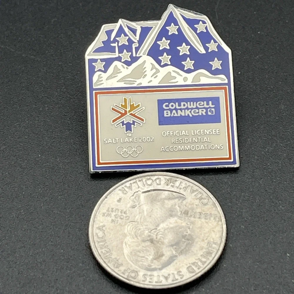2002 Salt Lake City Olympics Coldwell Banker Real Estate Sponsor Lapel‎ Hat Pin